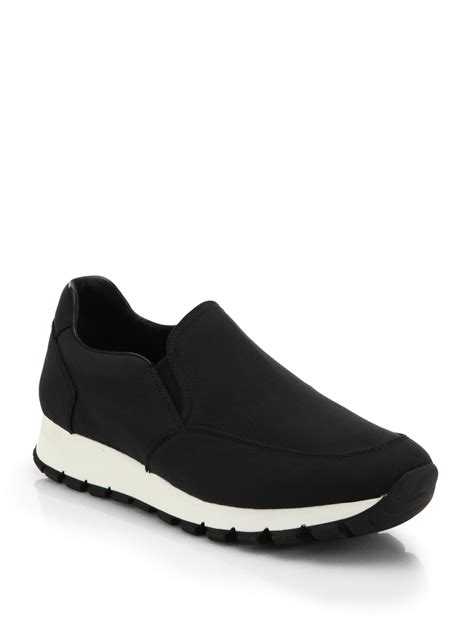 pull-on / slip-on men prada shoes|prada slip on sneakers men.